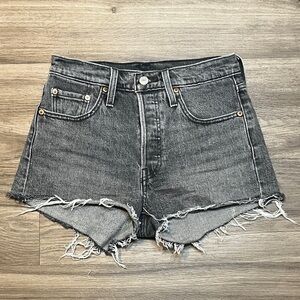 Levi's Dark Gray Denim Shorts